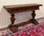 Antique French Flip Top Envelope Library Table Console Sofa Entry Table Oak For Sale - Image 4 of 18