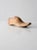 Antique wooden shoe last, a cobbler’s form marked “B” on the top of the foot. The piece features holes at the top for...