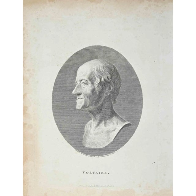 Portrait of Voltaire is an original artwork realized by Thomas Holloway (1748 - 1827). Original Etching from J.C....