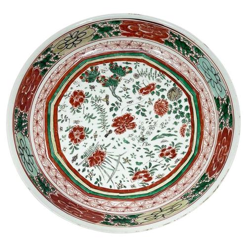 Large Wucai Dish, 1700-1720 For Sale - Image 11 of 11