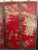 Stunning Vintage Four-Panel Chinese Red Lacquer Wall Art – Summer Lotus Harvest Theme For Sale - Image 4 of 6
