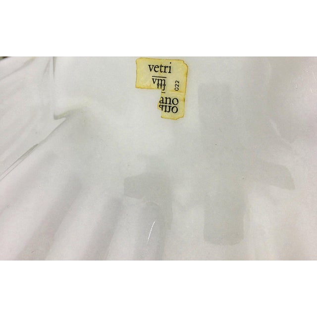 Mid-Century Modern Large Italian Murano Glass Chandelier, 1980s For Sale - Image 3 of 9