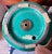 Beautiful Giacomo Onestini, Lamp, Ernestine, Italy, 70s. Extraordinary blue green glaze. Just a spectacular color. This is...