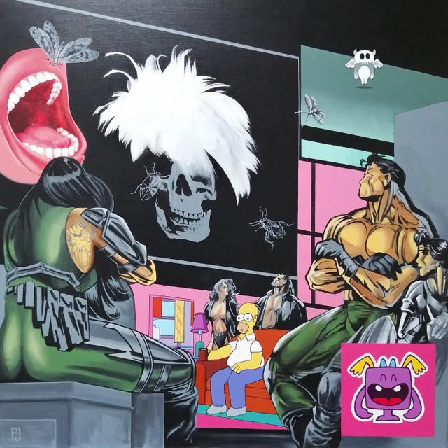 Early 21st Century Pierre Jacob, Warhol Pop Portrait, 2020, Acrylic on Canvas For Sale - Image 5 of 5