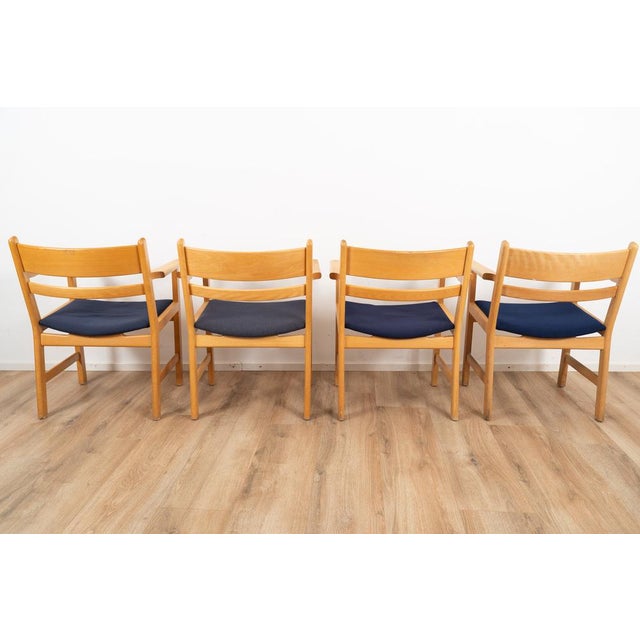 Armchairs by Hans J. Wegner for GETAMA, 1960s, Set of 4 For Sale - Image 4 of 18