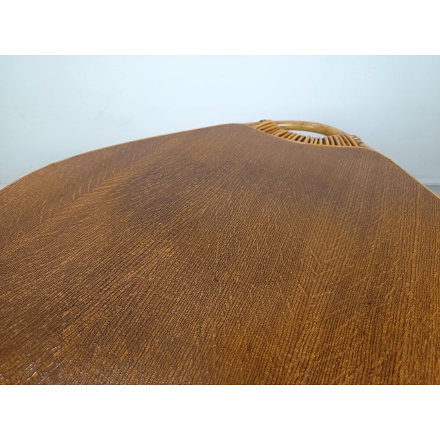 Vintage Rattan Coffee Table, 1950s For Sale - Image 6 of 14