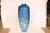 Modern Large Glass Blue Vase For Sale - Image 3 of 4