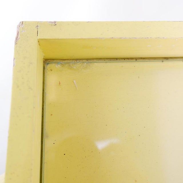 Vintage Bar Cart in Yellow Lacquered Wood For Sale - Image 9 of 15