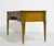 Brown 1970s Louis Style Black Leather Top Writing Desk or Vanity For Sale - Image 8 of 14
