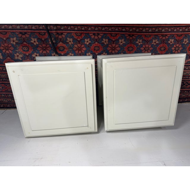 Pottery Barn Pair of Pottery Barn Style Storage Cubes/End Tables For Sale - Image 4 of 9