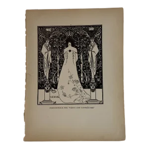 1927 Venus and Tannhauser Beardsley Book Print