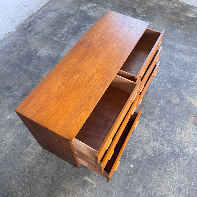 Mid-Century Modern Mid-Century Teak 6-Drawer Sideboard, 1960 For Sale - Image 3 of 9
