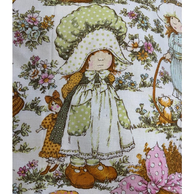 1970s 1970s British Vintage Sarah Kay Print Curtain Panels - A Pair For Sale - Image 5 of 11