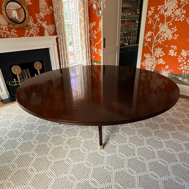 Highland House 90” Round Birdcage Table For Sale - Image 12 of 13