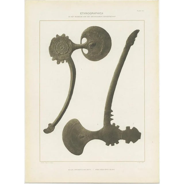 Beige J. W. Teillers, Ethnographic Items of Batavia, 1910, Paper, Set of 12 For Sale - Image 8 of 14