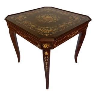 Notturno Intarsio Sorrento Italy Game Table Roulette Chess Inlaid Wood Versace Style For Sale
