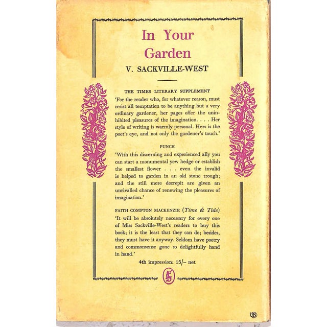 "In Your Garden Again" 1953 Sackville-West, V. For Sale - Image 4 of 8