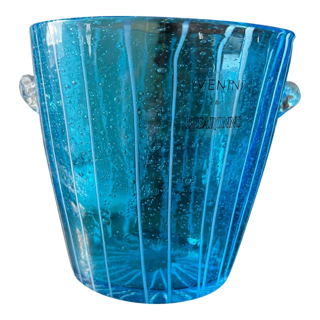 Vintage Venini for DiSaronno Murano Glass Ice Bucket Chairish