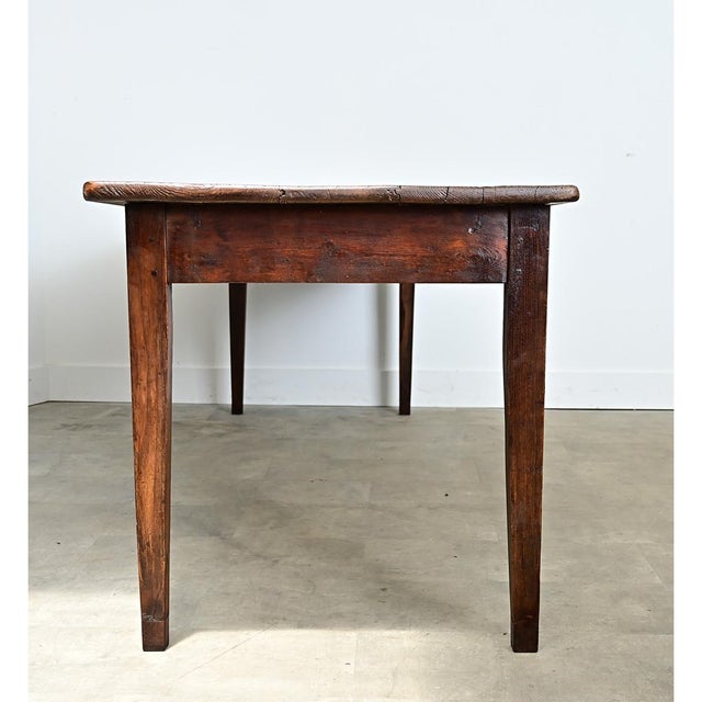 French French 19th Century Pine Farm Table For Sale - Image 3 of 13