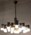 Cubic Gold and Chrome Chandelier by Gaetano Sciolari, Italy, 1970s For Sale - Image 3 of 14