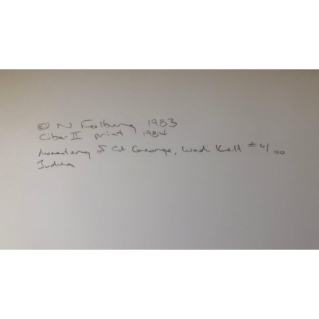 Late 20th Century Neil Folberg, Monastery of St George Wadi Kelt Large Color Photograph, Israeli landscape Photo, 1983/84 For Sale - Image 5 of 5