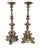 Baroque Large Pair of Baroque Style Tole Painted and Gilt Prickets as Lamps, 19th Century Italy For Sale - Image 3 of 6