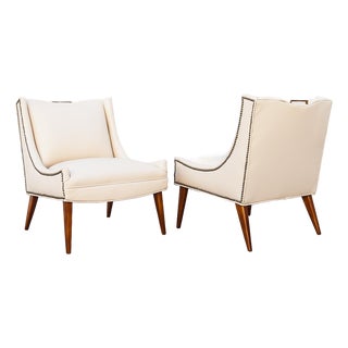 Restored 1950s Mid Century Modern Selig Lounge Chairs in Edelman Leather For Sale