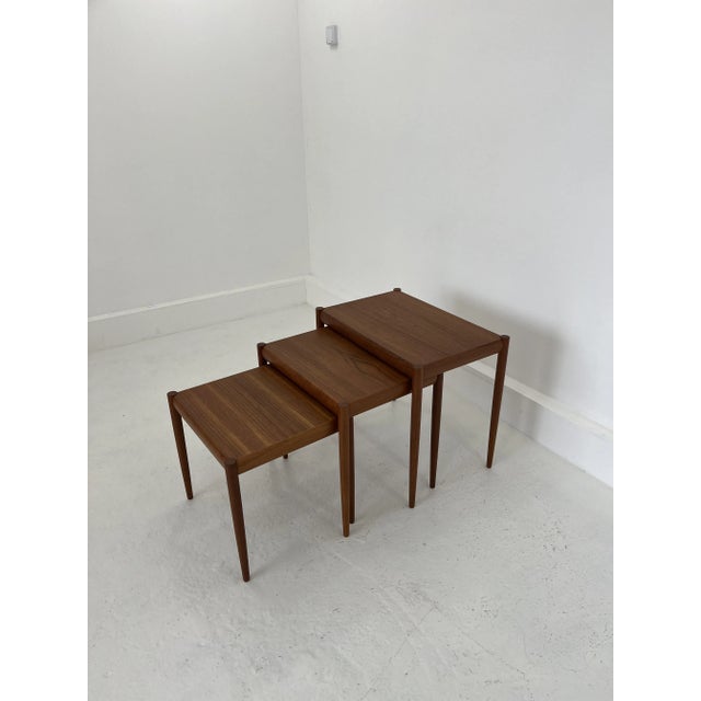 Nesting Tables in Teak, Denmark, 1960s, Set of 3 For Sale - Image 10 of 13