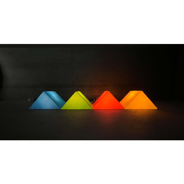 Postmodern Green Prism Shape Floor or Table Lamp from Heico, 1980s For Sale - Image 15 of 18