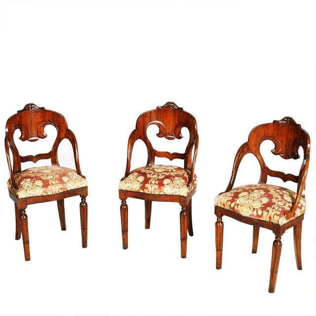 Louis XVI Bergere Armchairs in Carved Walnut by Testolini Freres for Testolini & Salviati, 1890s, Set of 3 For Sale - Image 10 of 10