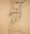Untitled is an drawing realized by Ben Shahn (Kovno 1898-New York 1969) Pen drawing on paper applied on canvas. Hand-...