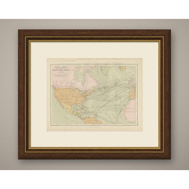 A chart of the Atlantic Ocean, titled on the plate as shewing the communication between Europe, North America and the...