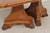 Satinwood Finish Pedestal Dining Room Table W. Paw Feet For Sale - Image 10 of 18