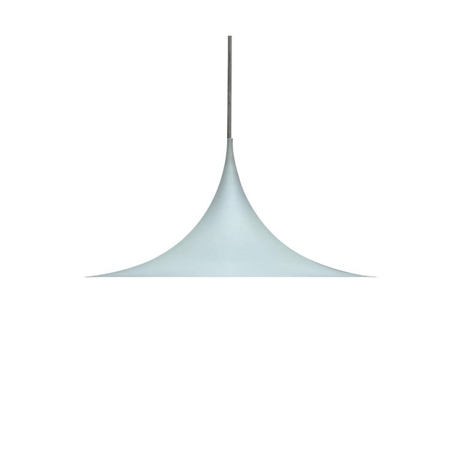 Vintage Semi Pendant Lamp by Bondrup & Thorup for Fog & Mørup, 1970s For Sale