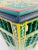Wood Moroccan Moorish Hexagonal Green Hand-Painted Side Table For Sale - Image 7 of 10