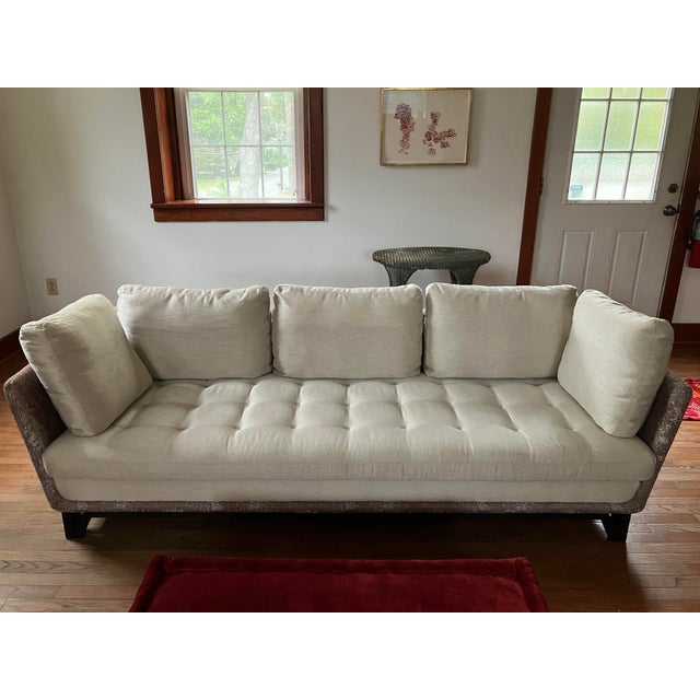 Roche Bobois Large 3 Seater Pagoda Style Sofa For Sale - Image 9 of 14