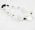 Angela Caputi Angela Caputi Pearlized White and Black Resin Necklace For Sale - Image 4 of 8
