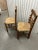 1950s Brutalist Oak & Straw Dining Chairs- Set of 4 For Sale - Image 16 of 16