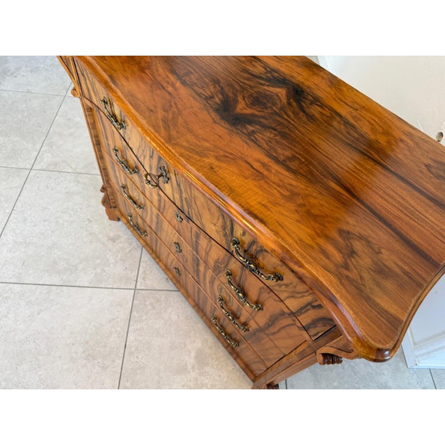 Biedermeier Walnut Veneered Chest of Drawers For Sale - Image 13 of 15