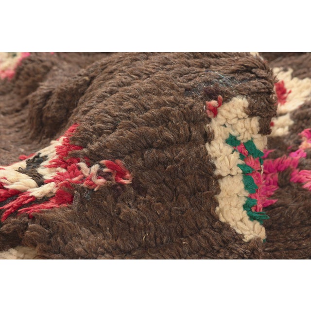 Earth-Tone Vintage Azilal Moroccan Rug, 04'01 X 07'11 For Sale In Dallas - Image 6 of 10