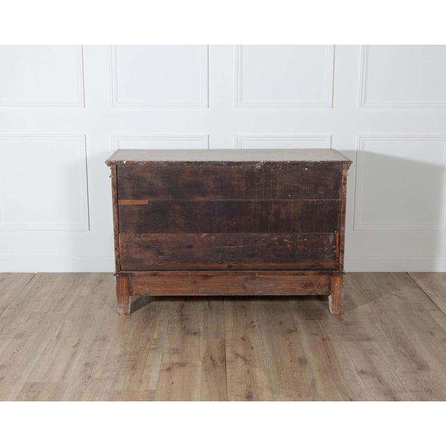 Antique Danish Painted Chest of Drawers in Antique White, Early 19th Century For Sale - Image 9 of 10