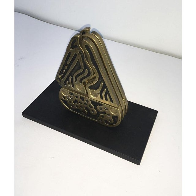 Bruno Chersicla, Abstract Alambicco / Still Kinetic Sculpture, 1980, Painted Metal For Sale - Image 14 of 18