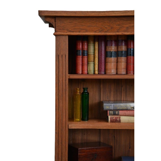Arts and Crafts Oak Open Bookcase, 1900 For Sale - Image 8 of 16