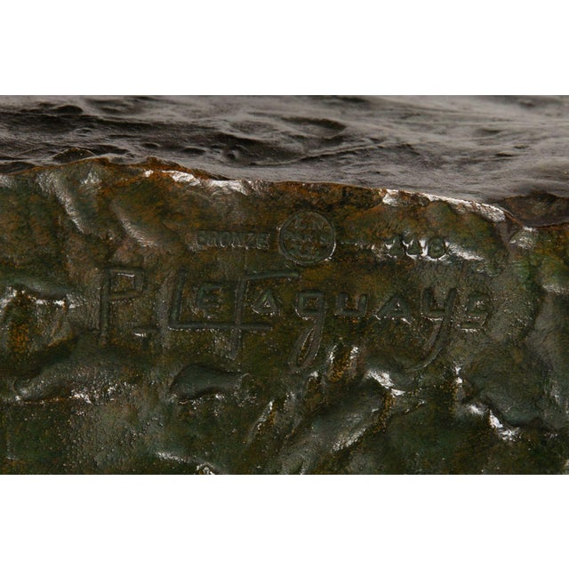 “The Lock” Antique Art Deco French Bronze Sculpture by Pierre Le Faguays For Sale - Image 14 of 18