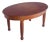 Danish Oval Oak Dining Table, 1950s For Sale