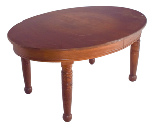Danish Oval Oak Dining Table, 1950s