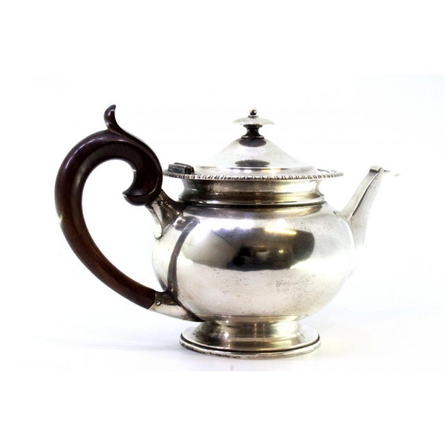 Silver Kettle with Raised Friezes in Chestnut For Sale - Image 3 of 9