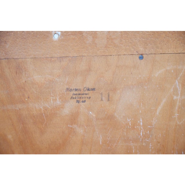 1950s Danish, Mid Century Wall-Mounted Teak Plate Rack For Sale - Image 12 of 13