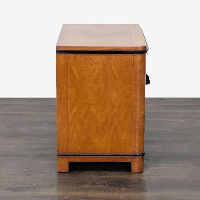 1990s Vintage National Mt. Airy Vienna Three Drawer Nightstand For Sale - Image 5 of 11