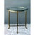 Late 20th Century Vintage Brass and Glass Hoof Footed Side Table After LaBarge For Sale - Image 5 of 12